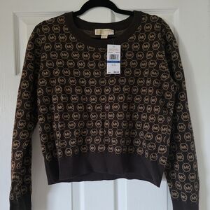 Michael Kors Brown Logo Sweater
